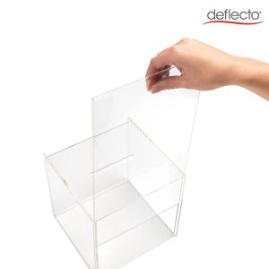 Deflecto idee&euml;nbus met folderhouder, ft 33,8 x 21,5 x 21,3 cm