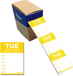 Avery etiketten voedselcodering, dinsdag