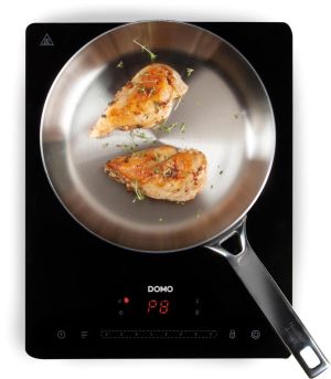 Domo inductiekookplaat, 1 vuur, 2000W, zwart