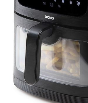 Domo heteluchtfriteuse Deli-Fryer met kijkvenster, 8 l, zwart