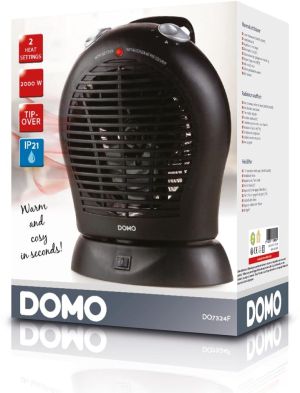 Domo warmeluchtblazer IP21, zwart