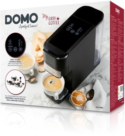 DOMO Cafeti&egrave;re 4 en 1 (Nespresso, Dolce gusto, dosettes, caf&eacute; moulu), noir