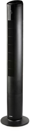 Domo kolomventilator met sfeerlicht, hoogte 110 cm, zwart