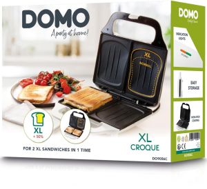 Domo croque monsieur machine Croque XL, wit