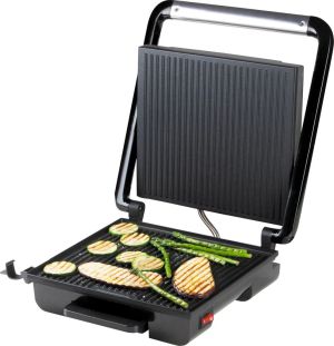Domo multifunctionele contactgrill, inox, zwart
