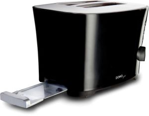 Domo Broodrooster B-Smart, voor 2 sneden brood, zwart