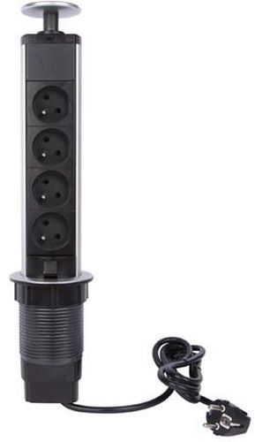 Perel inbouwcontactdoos met 4 stopcontacten, voor Belgi&euml;