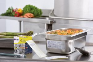 Avery etiketten voedselcodering, HACCP, ft 98 x 40 mm, dispenser van 300 afscheurbare etiketten, Frans