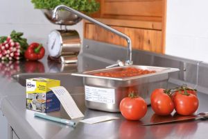 Avery etiketten voedselcodering, HACCP, ft 98 x 40 mm, dispenser van 300 afscheurbare etiketten, Frans