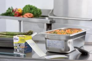 Avery etiketten voedselcodering, HACCP, ft 98 x 40 mm, dispenser van 300 afscheurbare etiketten, Engels