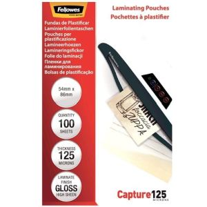 Fellowes lamineerhoezen 54x86mm 125 micron (100)