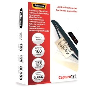 Fellowes lamineerhoezen 54x86mm 125 micron (100)