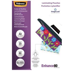 Fellowes Pochettes brillantes A4 80mµ