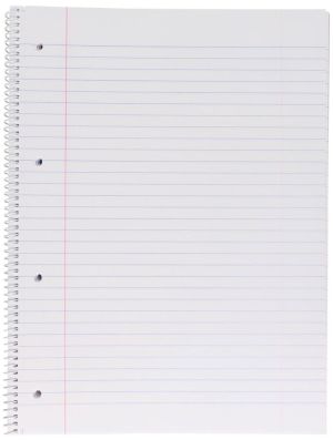Gallery bloc de cours, reliure spirale, lign&eacute;, papier de 80 g/m&sup2;, 4 trous