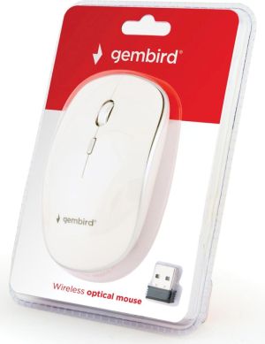 Gembird draadloze optische muis, wit