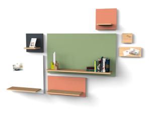 Magneetbord met legplank Marcel Harto pomeloroze