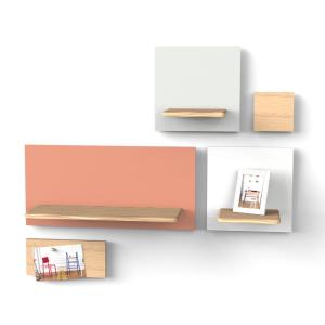 Magneetbord met legplank Marcel Harto pomeloroze