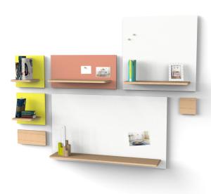 Magneetbord met legplank Marcel Harto pomeloroze