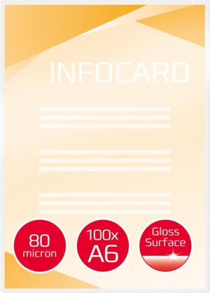 GBC Document lamineerhoes ft A6, 160 micron (2 x 80 micron), pak van 100 stuks