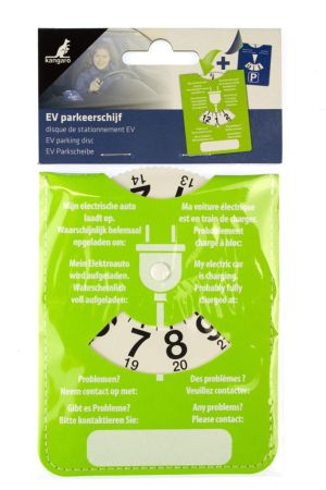 Kangaro laadschijf voor elektrische auto's, tweezijdig parkeerschijf en laadschijf (niet voor Belgi&euml;)