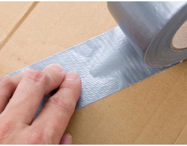 Q-CONNECT ducttape, ft 48 mm X 25 m, zilver