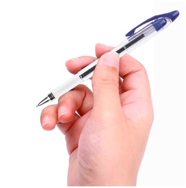 Q-CONNECT Delta stylo, 0,4 mm, pointe moyenne, bleu