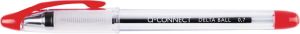 Q-CONNECT Delta balpen, 0,4 mm, medium rood