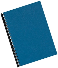 Q-CONNECT couvert A4 grain cuir 250 grammes 100 pi&egrave;ces blue