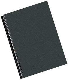 Q-CONNECT couvert A4 grain cuir 250 grammes 100 pi&egrave;ces noir