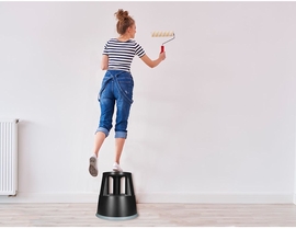 Q-CONNECT tabouret, plastique, noir