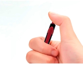 Q-CONNECT stylo Lambda, 0,5 mm, pointe moyenne, rouge