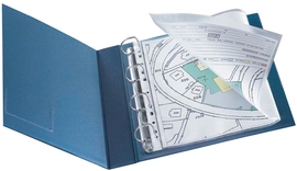 Q-CONNECT geperforeerde showtas A4 11-gaatsperforatie glashelder 80 micron pak van 25 stuks