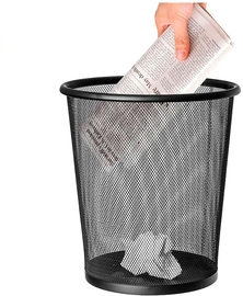 Q-CONNECT papiermand 19 liter metaal zwart