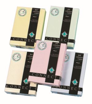 Q-CONNECT papier reprographique couleur, A4, 80g, paquet de 500 feuilles, chamois