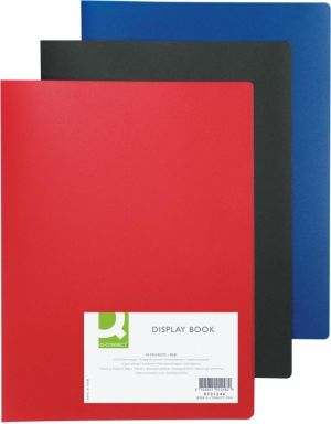 Q-CONNECT showalbum, A4, 10 tassen, rood