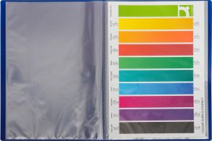 Q-CONNECT showalbum, A4, 20 tassen, blauw