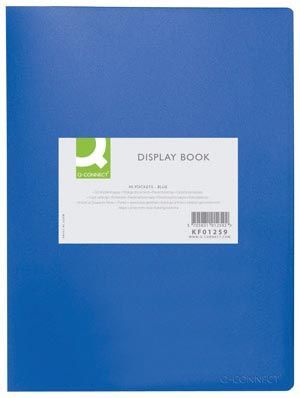 Q-CONNECT showalbum, A4, 40 tassen, blauw