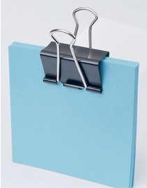 Q-CONNECT pince foldback, noir, 19 mm, bo&icirc;te de 10 pi&egrave;ces