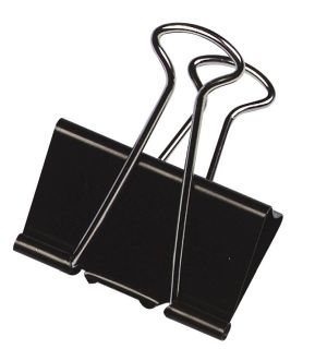 Q-CONNECT foldbackclip, zwart, 19 mm, doosje van 10 stuks