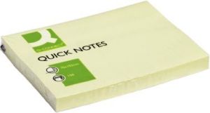 Q-CONNECT Quick Notes, ft 76 x 102 mm, 100 vel, geel