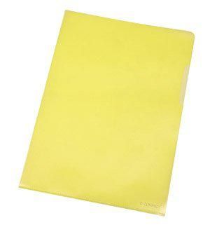 Q-CONNECT pochette coin, jaune, 120 microns, paquet de 10 pi&egrave;ces