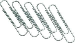 Q-CONNECT papierklemmen, 50 mm, doos van 40 stuks, ophangbaar