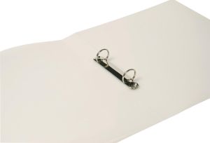 Q-CONNECT ringmap, PP, 2 ringen, 25 mm, transparant