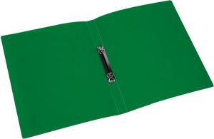 Q-CONNECT classeur &agrave; anneaux, PP, 2 anneaux, 16 mm,  vert transparent