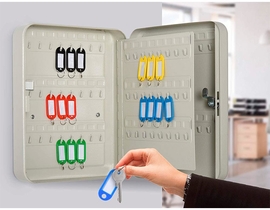 Q-CONNECT armoire &agrave; cl&eacute;s pour 140 cl&eacute;s gris