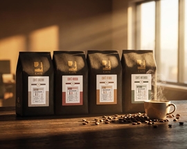 Q-CONNECT grains de caf&eacute; Caf&eacute; Intenso, paquet de 1 kg