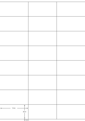 Q-CONNECT &eacute;tiquettes, blanc, coins carr&eacute;s, 70 x 36 mm, 100 feuilles, 24 &eacute;tiquettes par feuille