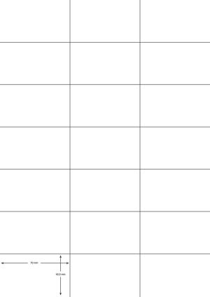 Q-CONNECT &eacute;tiquettes, blanc, coins carr&eacute;s, 70 x 42,3 mm, 100 feuilles, 21 &eacute;tiquettes par feuille