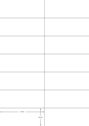 Q-CONNECT &eacute;tiquettes, blanc, coins carr&eacute;s, 105 x 42,3 mm, 100 feuilles, 14 &eacute;tiquettes par feuille