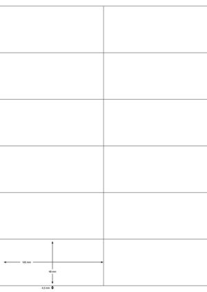 Q-CONNECT &eacute;tiquettes, blanc, coins carr&eacute;s, 105 x 48 mm, 100 feuilles, 12 &eacute;tiquettes par feuille